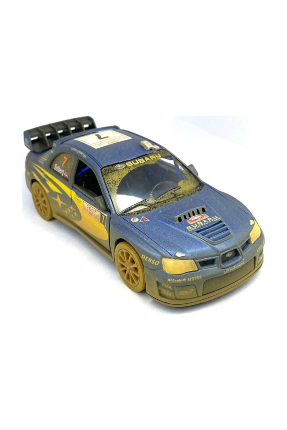 مدل خودرو سوبارو ایمپرزا WRC 2007 گلی DIECAST PULL DROP CAR اورجینال Kinsmart