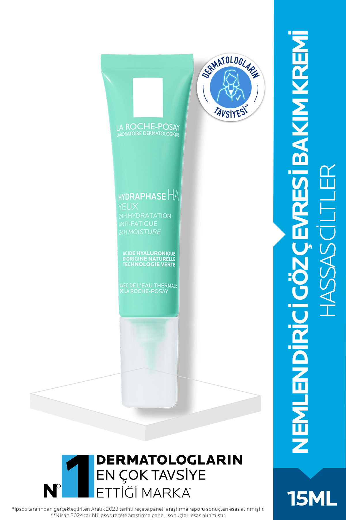 La Roche Posay مرطوب کننده چشم حداکثر آبی Hydraphase Intense