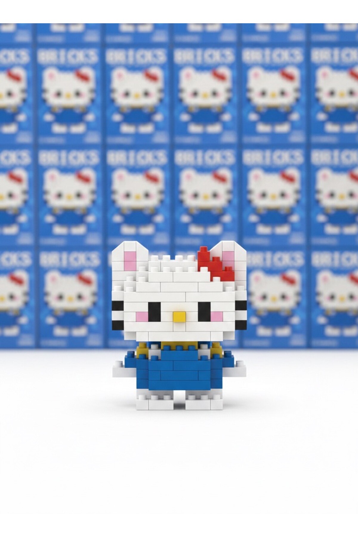 لگو و اسباب بازی های ساخت محور فیگور آبی HELLO KITTY ست ساختمان مینی بلوک ناز سه بعدی از ترکیه Bricks