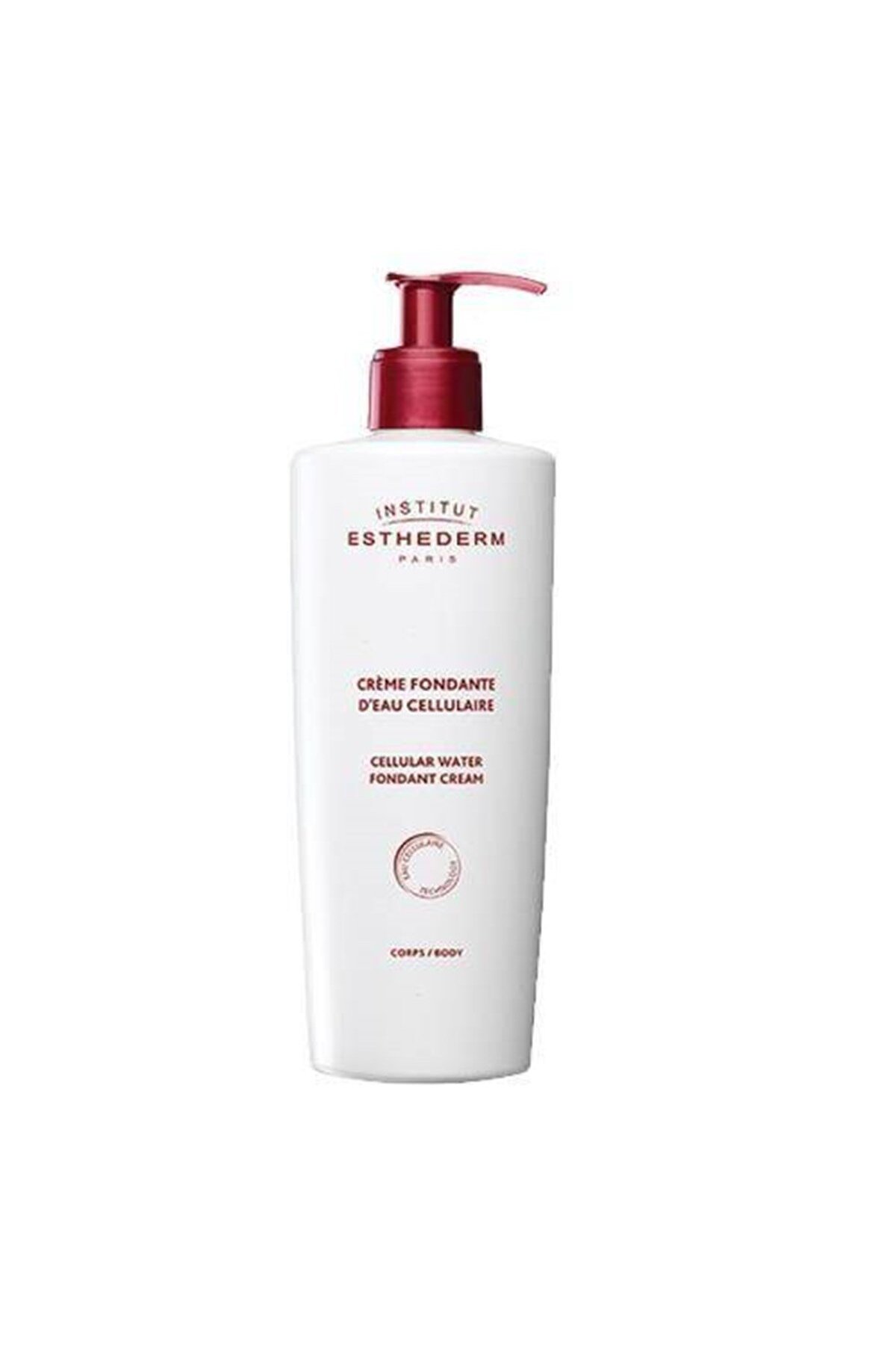 INSTITUT ESTHEDERM کرم آب سلولار فندانت کرم مرطوب کننده و محافظ بدن ۴۰۰ میلی لیتر