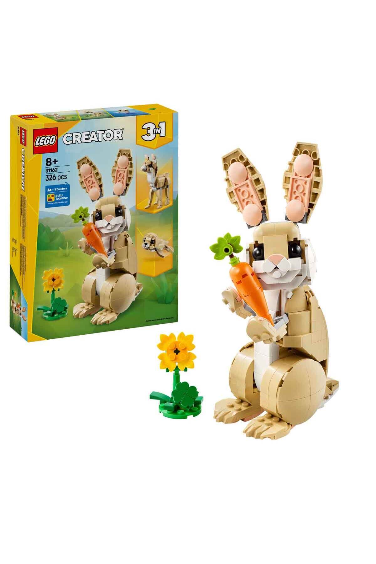 لگو و اسباب بازی های ساخت محور CREATOR 3 IN 1 CUTE RABBIT 31162 LLAMA یا SEAL F برای کودکان 8 سال به بالا اورجینال LEGO