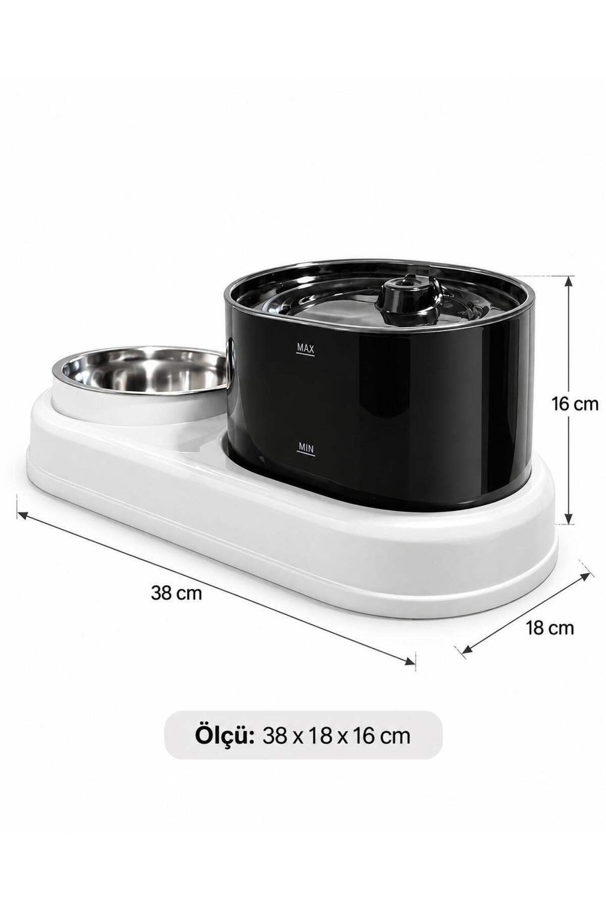 آبخوری خودکار و ظرف غذای حیوانات ۲ در ۱ ای‌تی‌ال‌تی آتلانتیس ATLT ATLANTİS، مدل ORM-503، ظرفیت آب ۱٫۸ لیتر