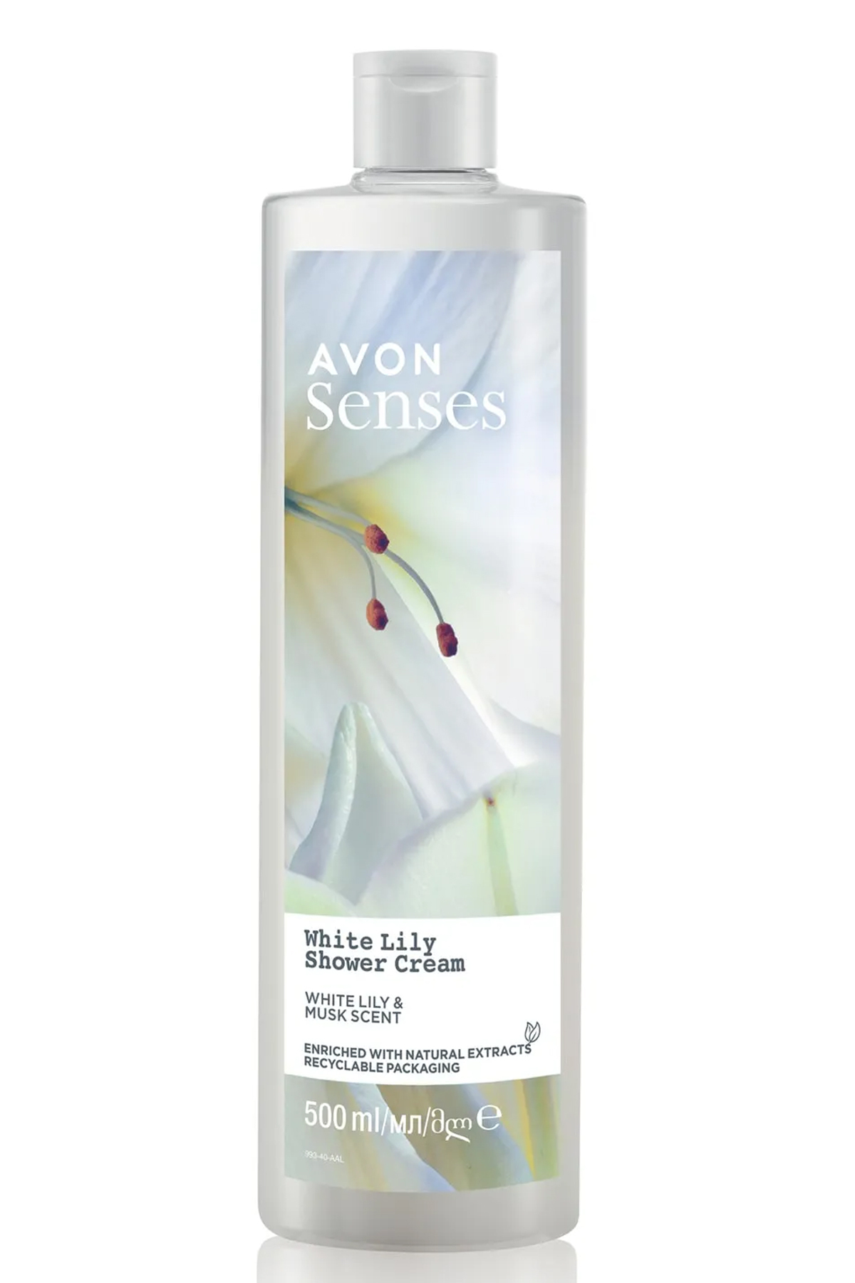 ژل دوش زنانه با رایحه گل زنبق سفید 500 میلی لیتر آون Avon