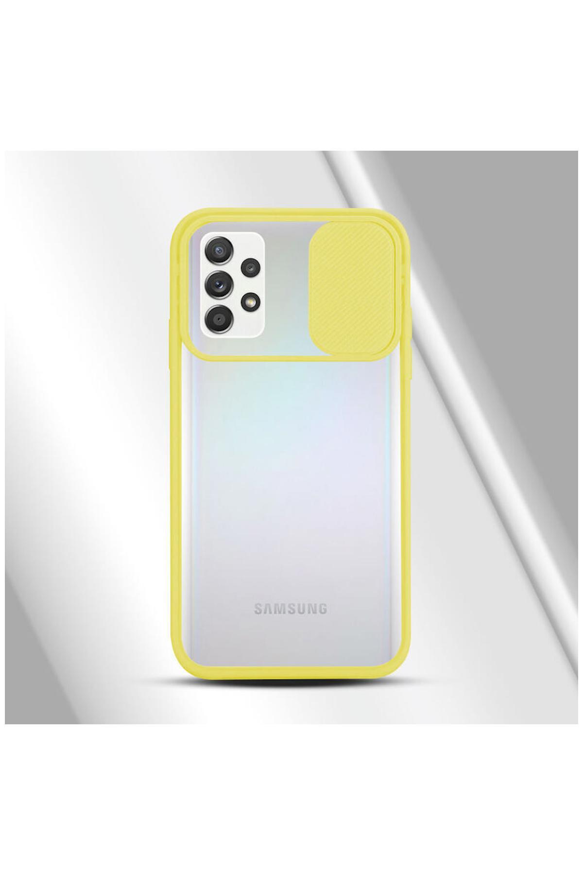 کاور و قاب محافظ لنز دوربین SAMSUNG GALAXY A52 5G سازگار با زرد اورجینال Zebana