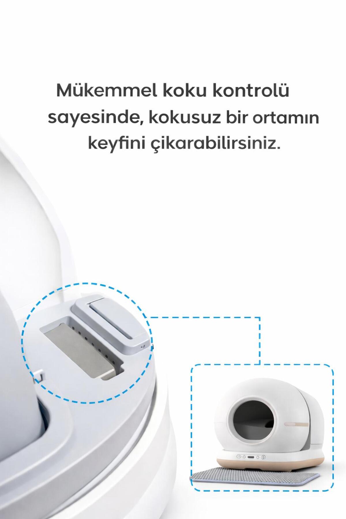 توالت هوشمند گربه ای‌تی‌ال‌تی آتلانتیس ATLT ATLANTİS، مدل 72+7، دوربین‌دار و خودتمیزشونده