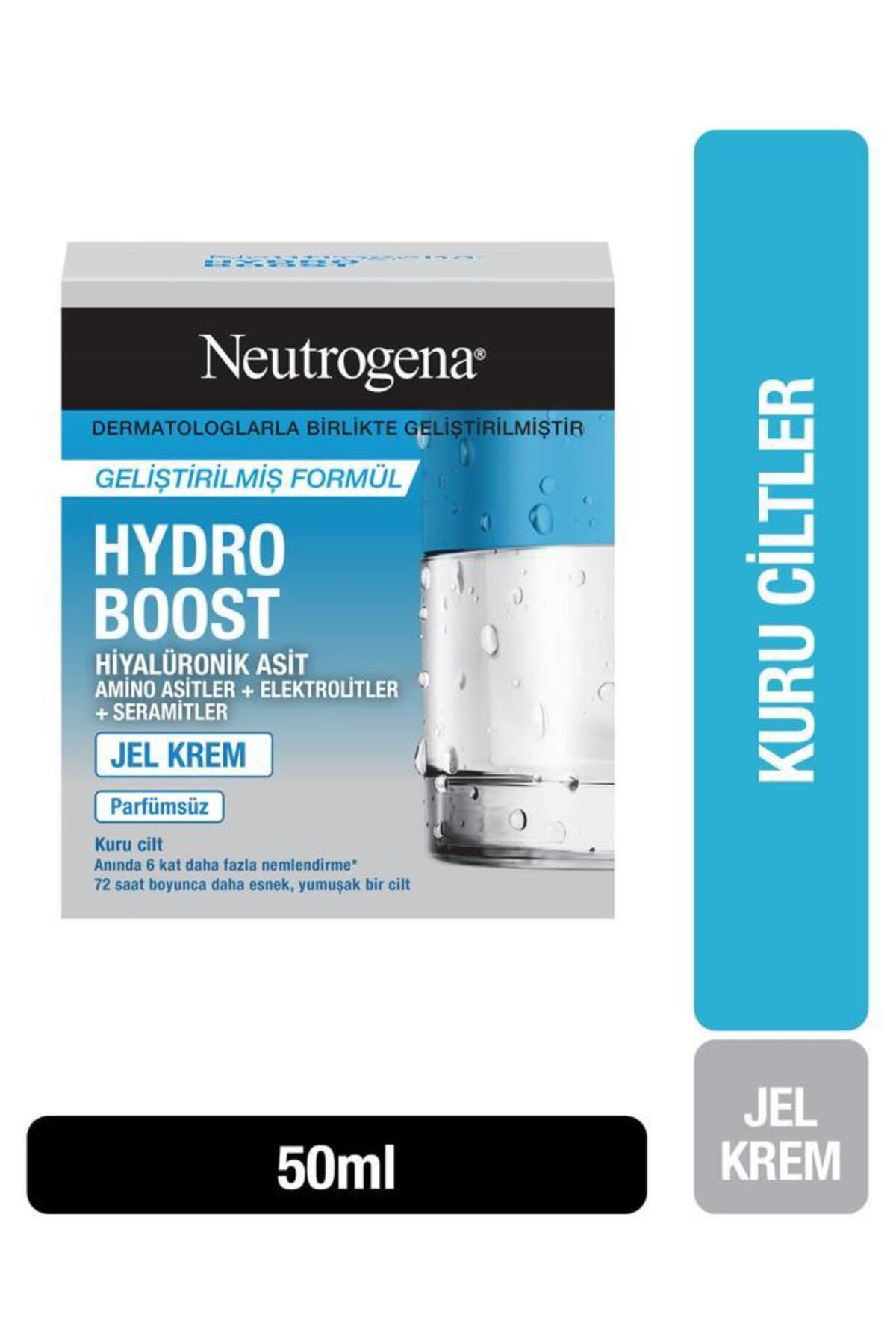 کرم صورت ژل هیدرو بوست مرطوب کننده پوست خشک 50 میل Neutrogena