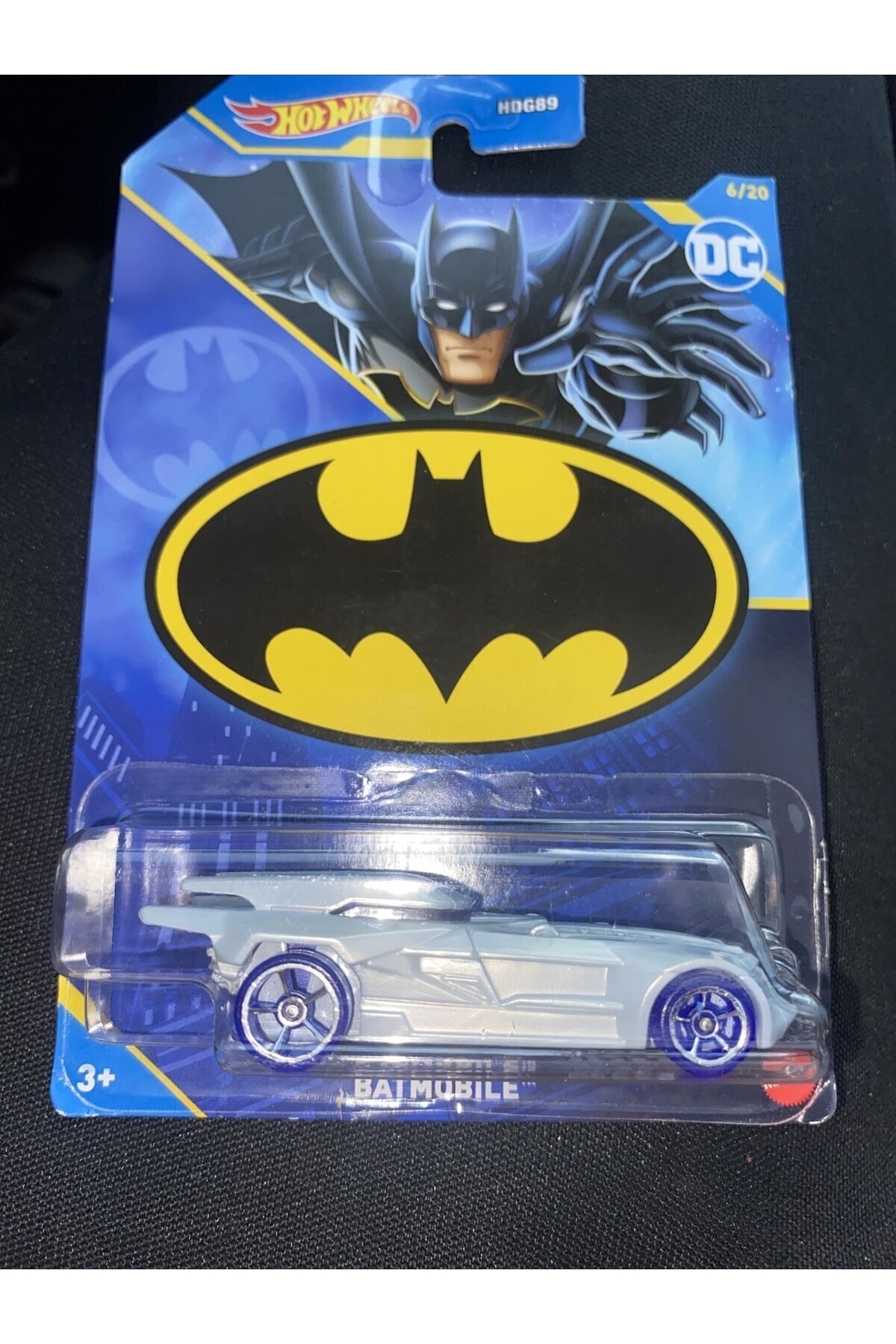 ماشین اسباب بازی BATMAN BATMOBILE 6 20 HLK60 D710 هات ویلز اورجینال HOT WHEELS