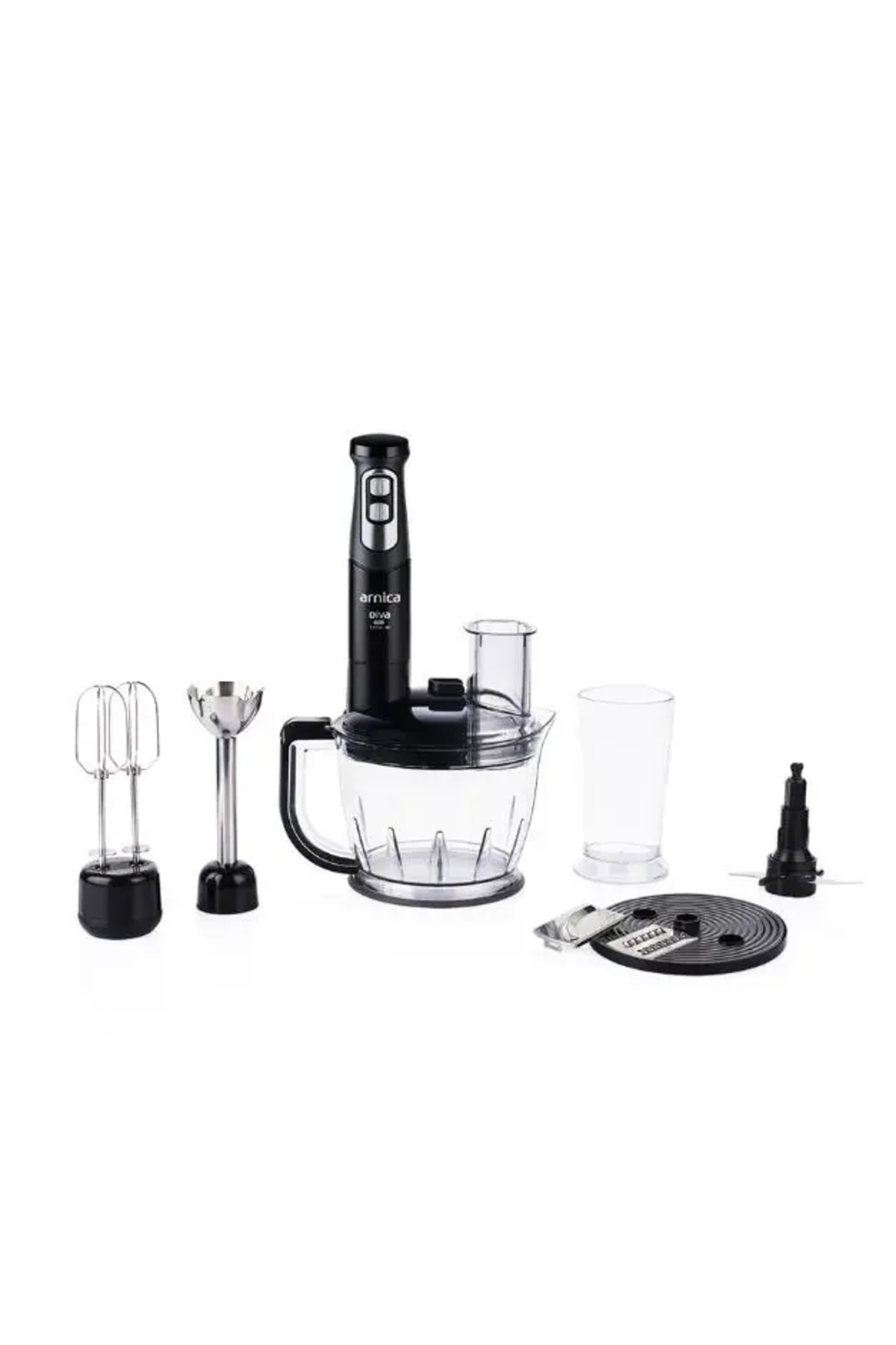 ست مخلوط کن بلندر DIVA PRO GH21803 1200 W مشکی اورجینال Arnica