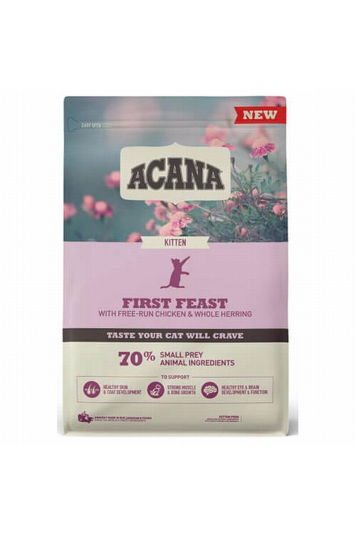 غذای خشک بچه‌گربه آکانا Acana First Feast با مرغ و ماهی، ۱٫۸ کیلوگرم 1,8 Kg