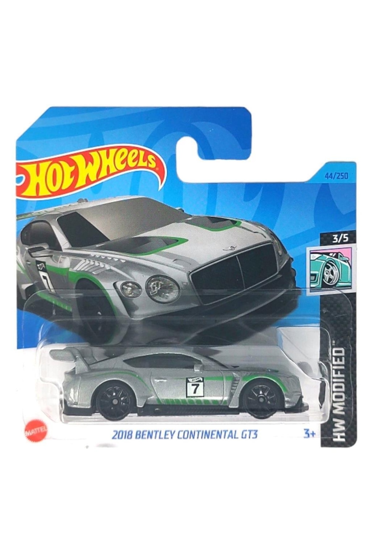 ماشین اسباب بازی SINGLE CARS 2018 BENTLEY CONTINENTAL GT3 HKL45 هات ویلز اورجینال HOT WHEELS