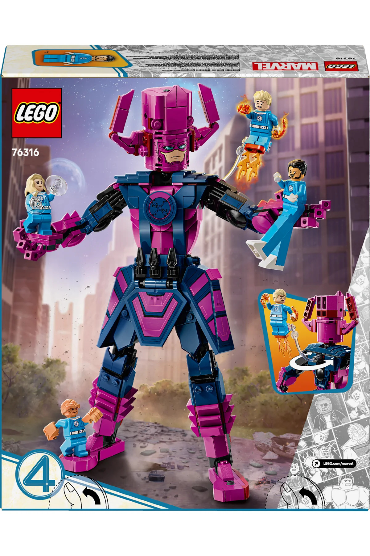 لگو و اسباب بازی های ساخت محور ® ǀ MARVEL FANTASTIC FOUR VS. GALACTUS BUILDING FIGURE 76316 9+ ست ساختمان 427P از ترکیه LEGO