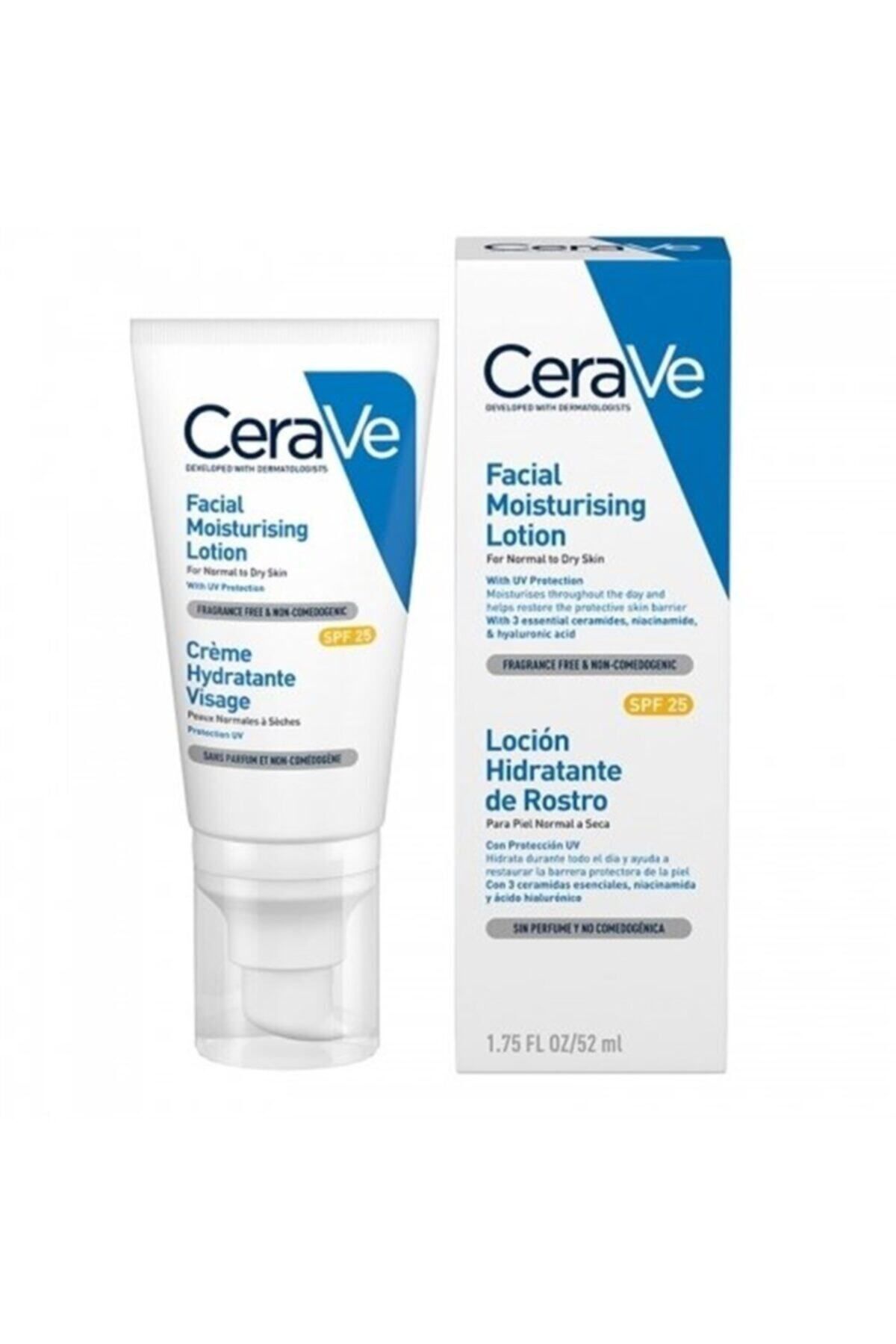 CeraVe کرم مرطوب‌کننده و تعمیرکننده با SPF50+ برای محافظت از پوست