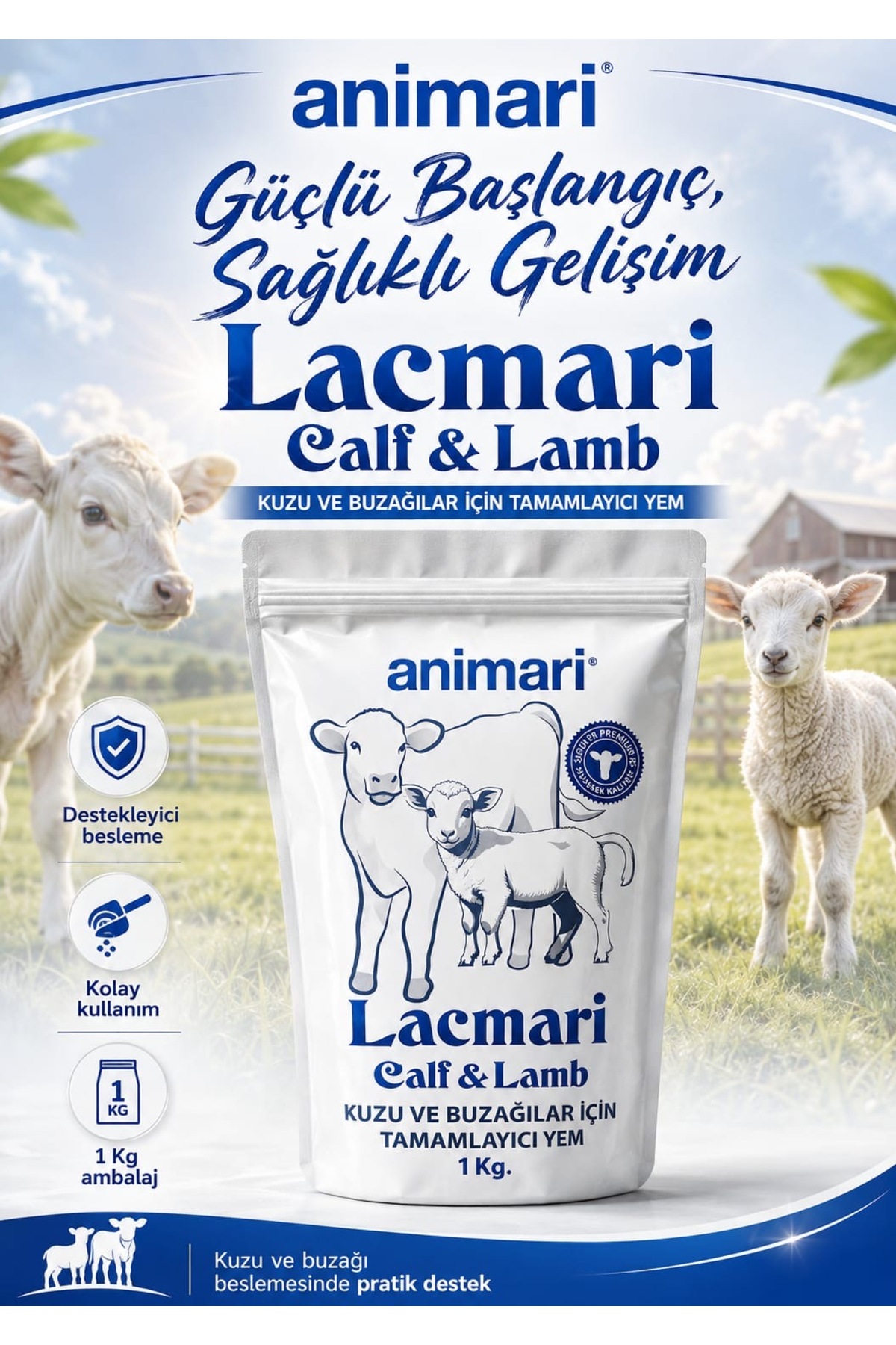 خوراک بره و گوساله انیماری animari