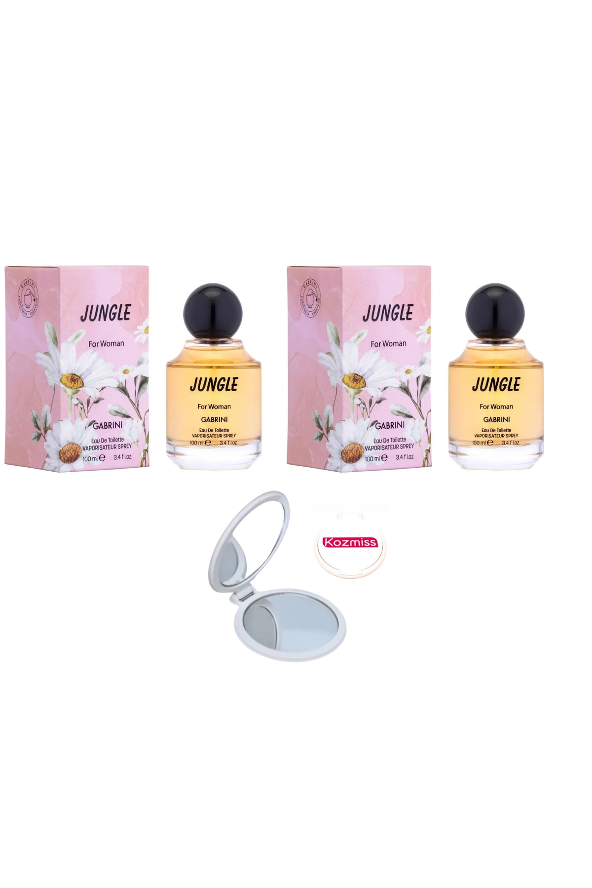 عطر زنانه جوزف جهانی جنگل 100 میل 2 قطعه + هدیه آینه KOZMISS Gabrini