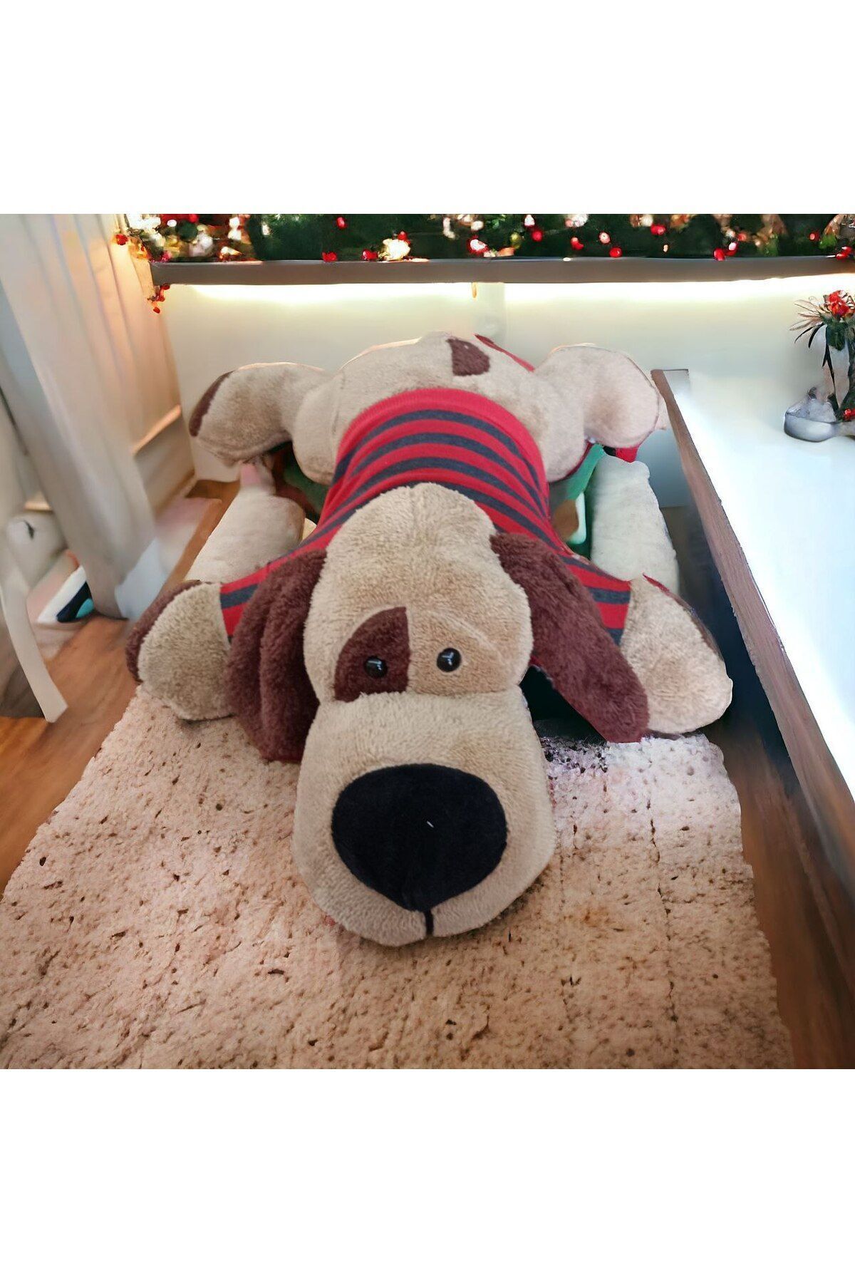 اسباب بازی های پشمی MELLITO TOYZZ 75 سانتی متری SLEEPY DOG PLUSH TOY SLEEPING COMPANION T SHIRT بالش از ترکیه Mellito