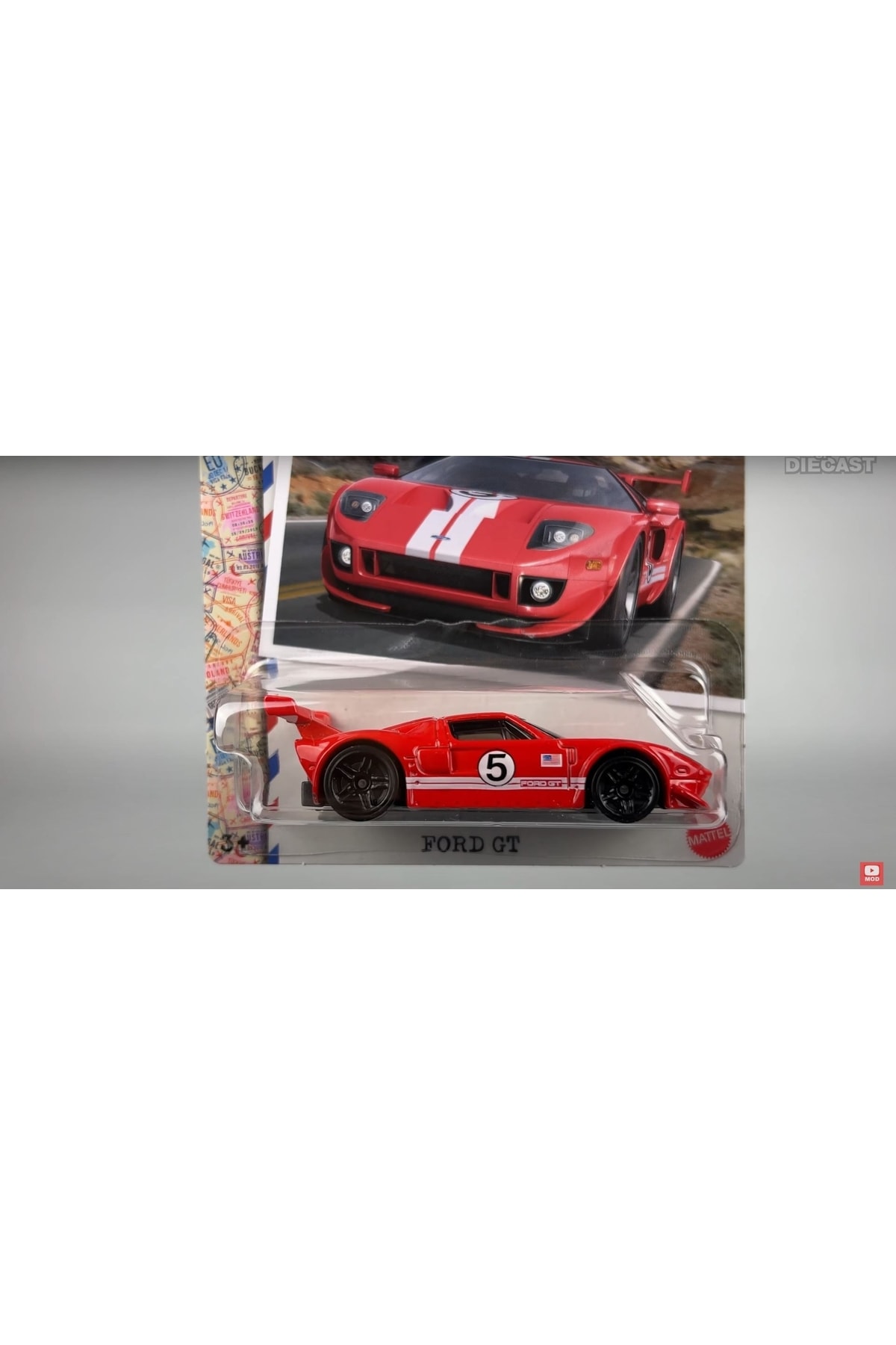 ماشین اسباب بازی FORD GT HFW39 ابزار جمع آوری کارت بلند هات ویلز اورجینال HOT WHEELS