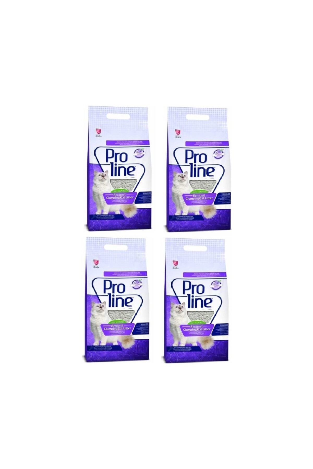 خاک گربه بنتونیتی معطر به اسطوخودوس پرولاین Proline، بسته ۴ عددی ۵ لیتری