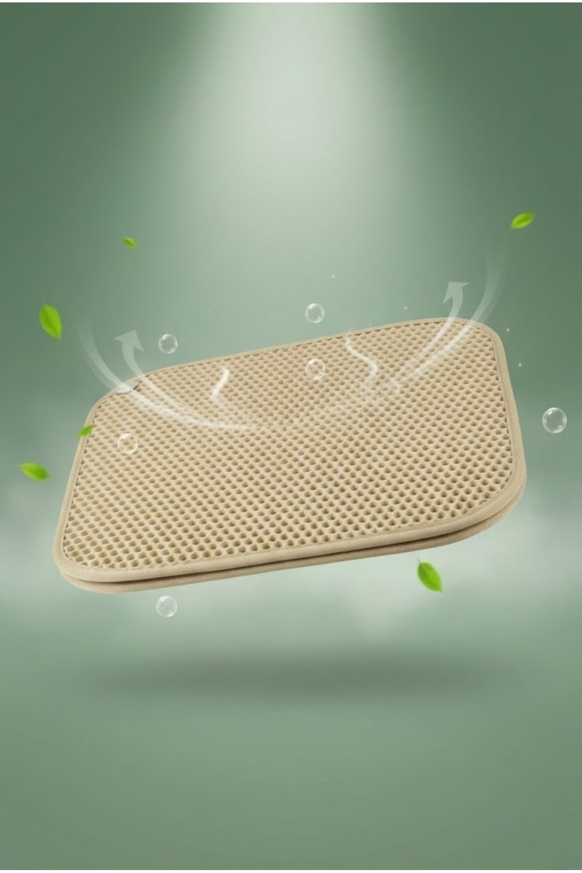 زیرانداز جلوی ظرف خاک گربه دو لایه پاگالو Pugalo CleanPaw Premium بژ