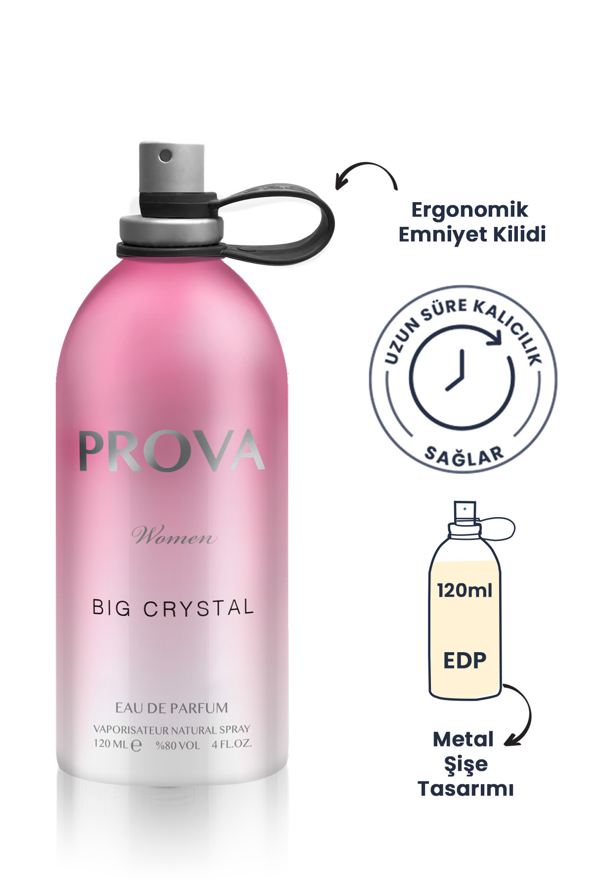 Prova عطر زنانه Big Crystal ادوپرفیوم 120 ml و دئودورانت 150