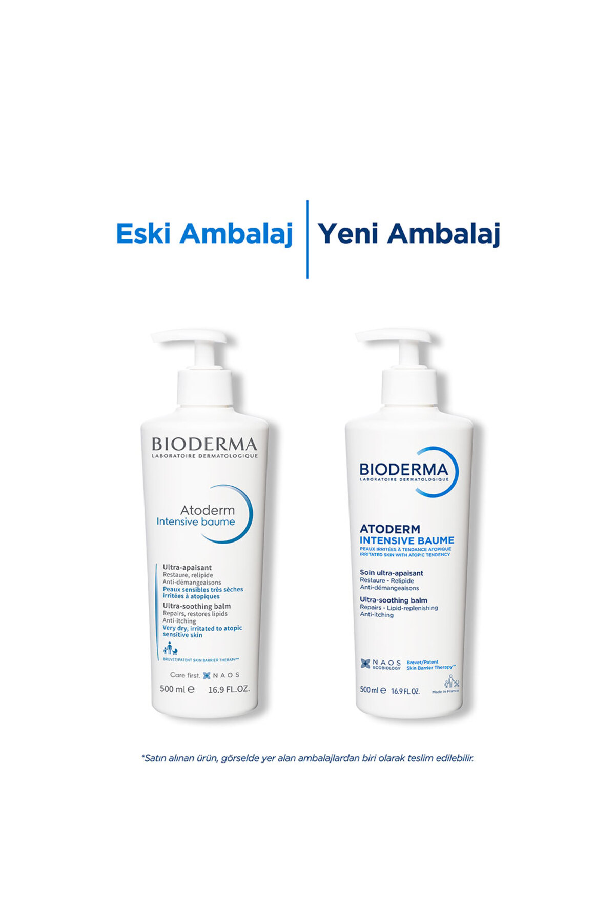 کرم مرطوب کننده پمپی مدل Atoderm Intensive  با حجم 500 میل بایودرما Bioderma
