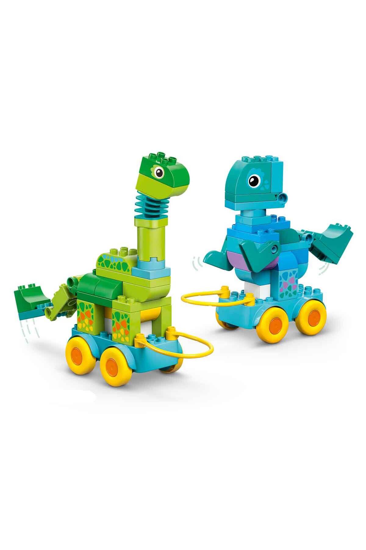 لگو DUPLO TOWN 3 IS 1 IN ON ONE DINOSAURS 10451 در اوایل کودکان سال پیر اورجینال LEGO