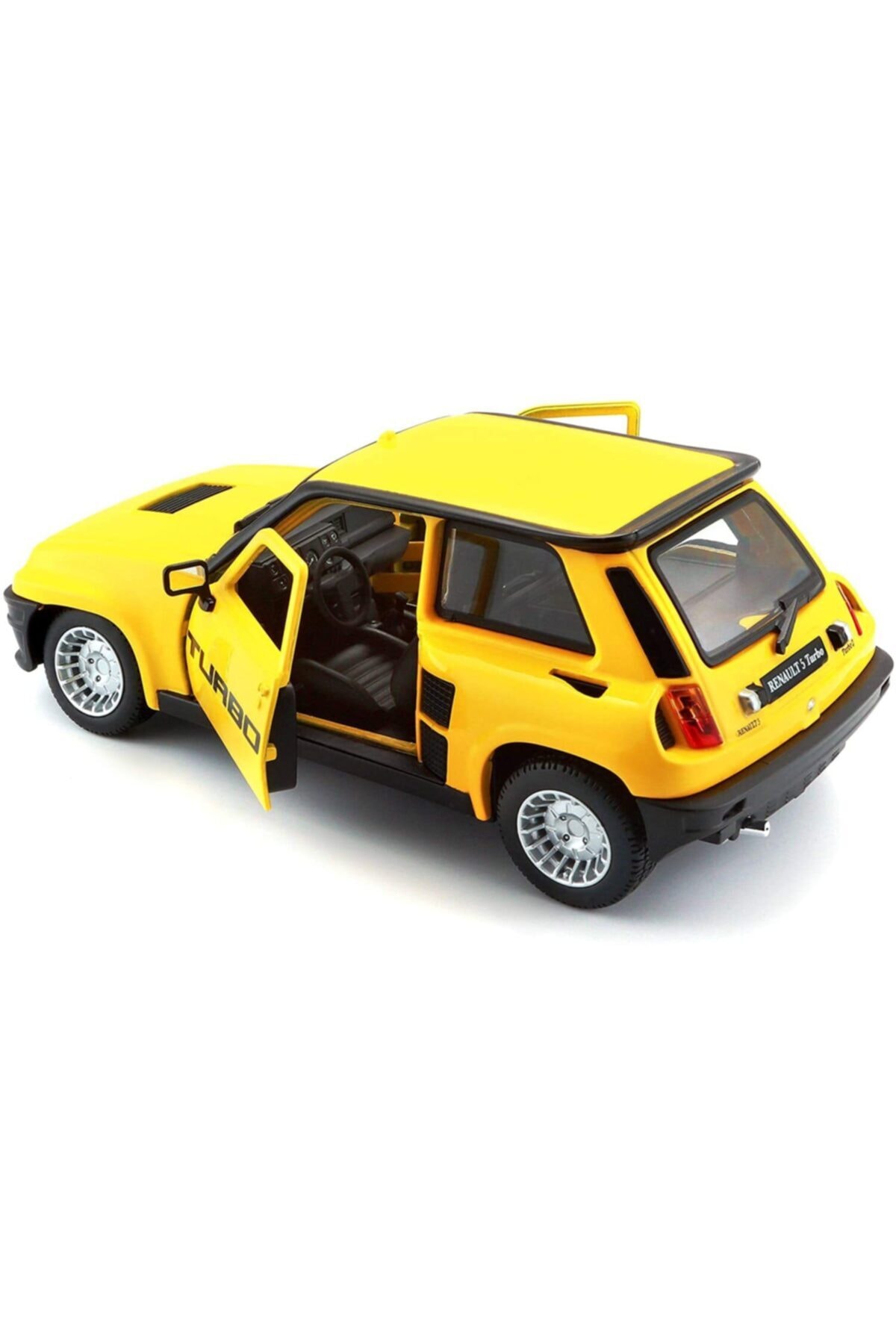مدل خودرو RENAULT 5 TURBO 1982 MODEL کلاسیک CAR 1 24 SCALE زرد اورجینال Burago