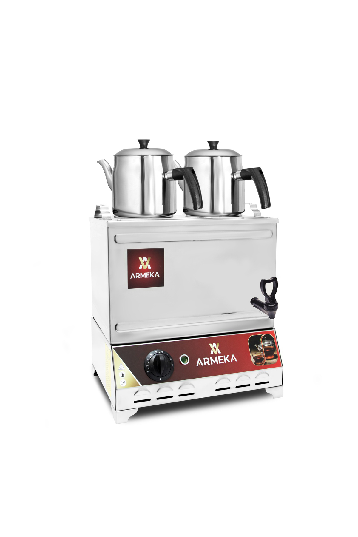 چای ساز دیگ 15 لیتری بدون بشقاب با شیر پلاستیکی اورجینال Armeka
