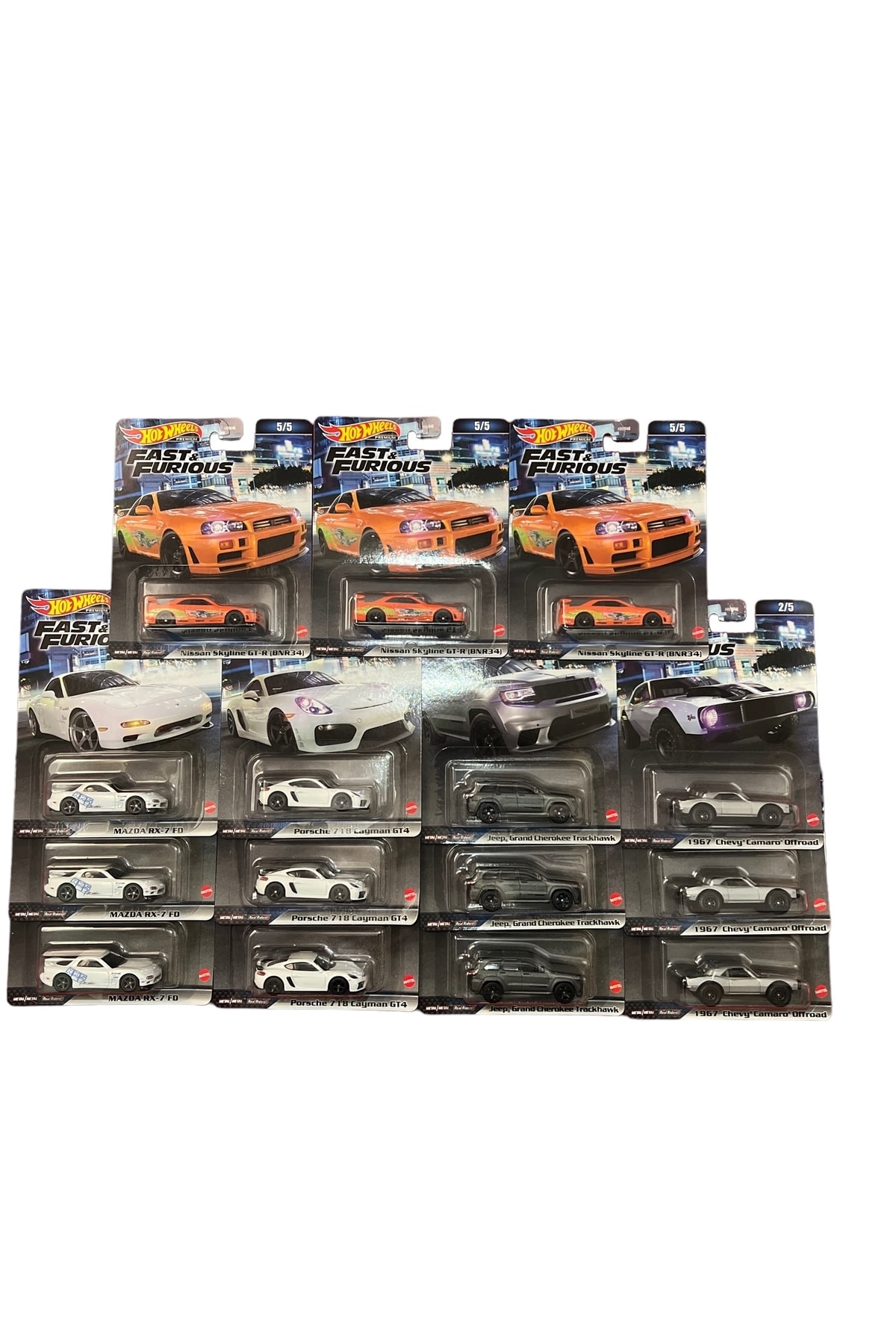ماشین اسباب بازی مجموعه 5 پریمیوم سریع و خشمگین 2023 از ترکیه HOT WHEELS