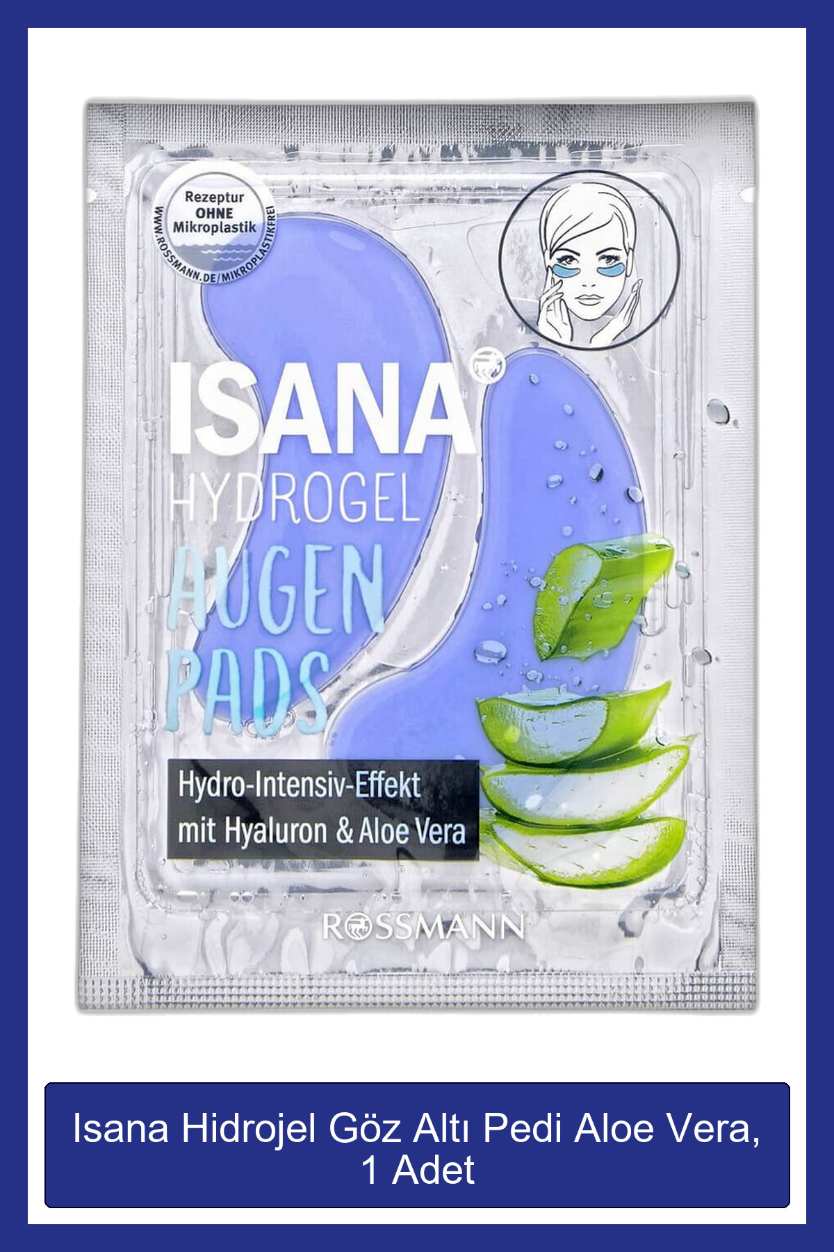 کرم دور چشم هیدروژل آلوئه ورا پد زیر ISANA