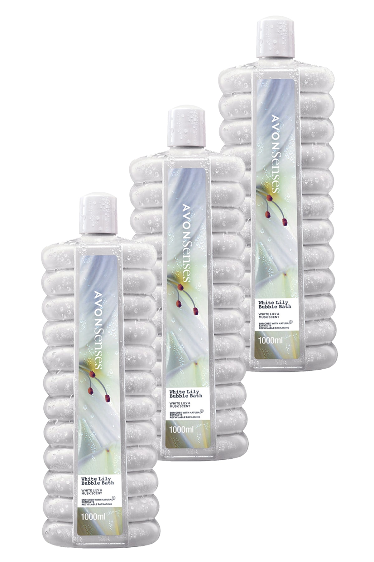 Avon جوشش حمام آب یاس برفی 1 لیتری 3 بسته