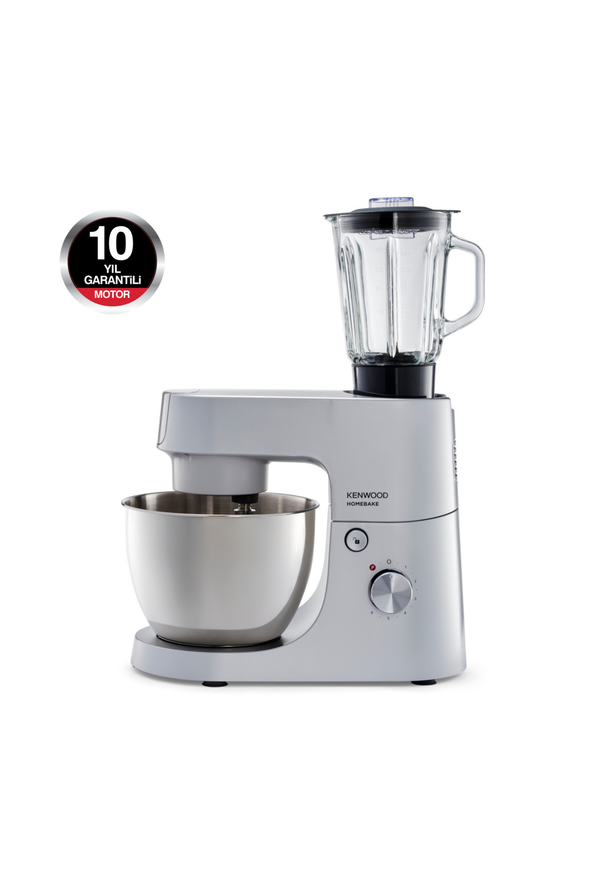 میکسر و ست پایه آشپز آشپزخانه هوم بیک پلاس 1400W 5 لیتری KHH01.120SI اورجینال Kenwood