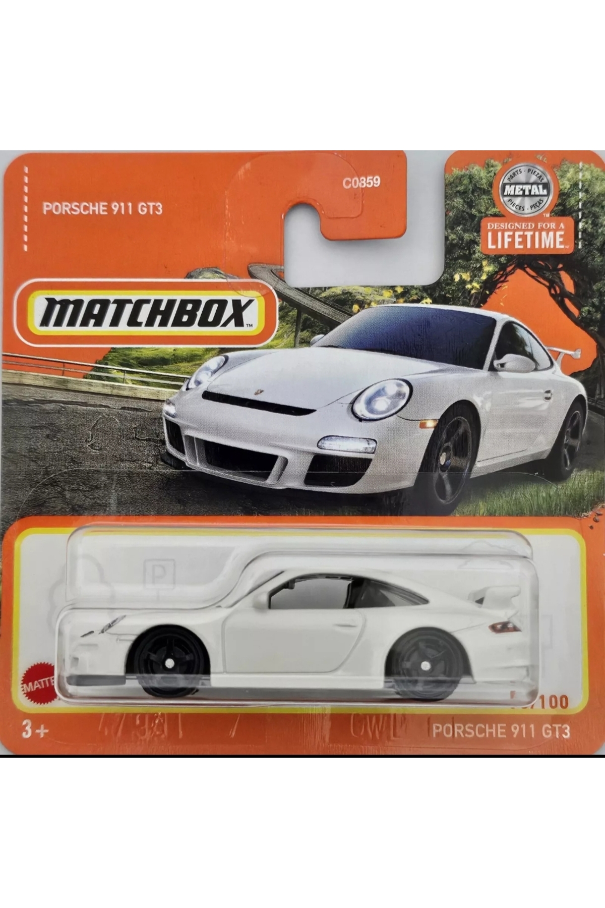 ماشین اسباب بازی جعبه کبریت 1 64 PORSCHE 911 GT3 WHITE TOY CAR COLLECTION از ترکیه HOT WHEELS