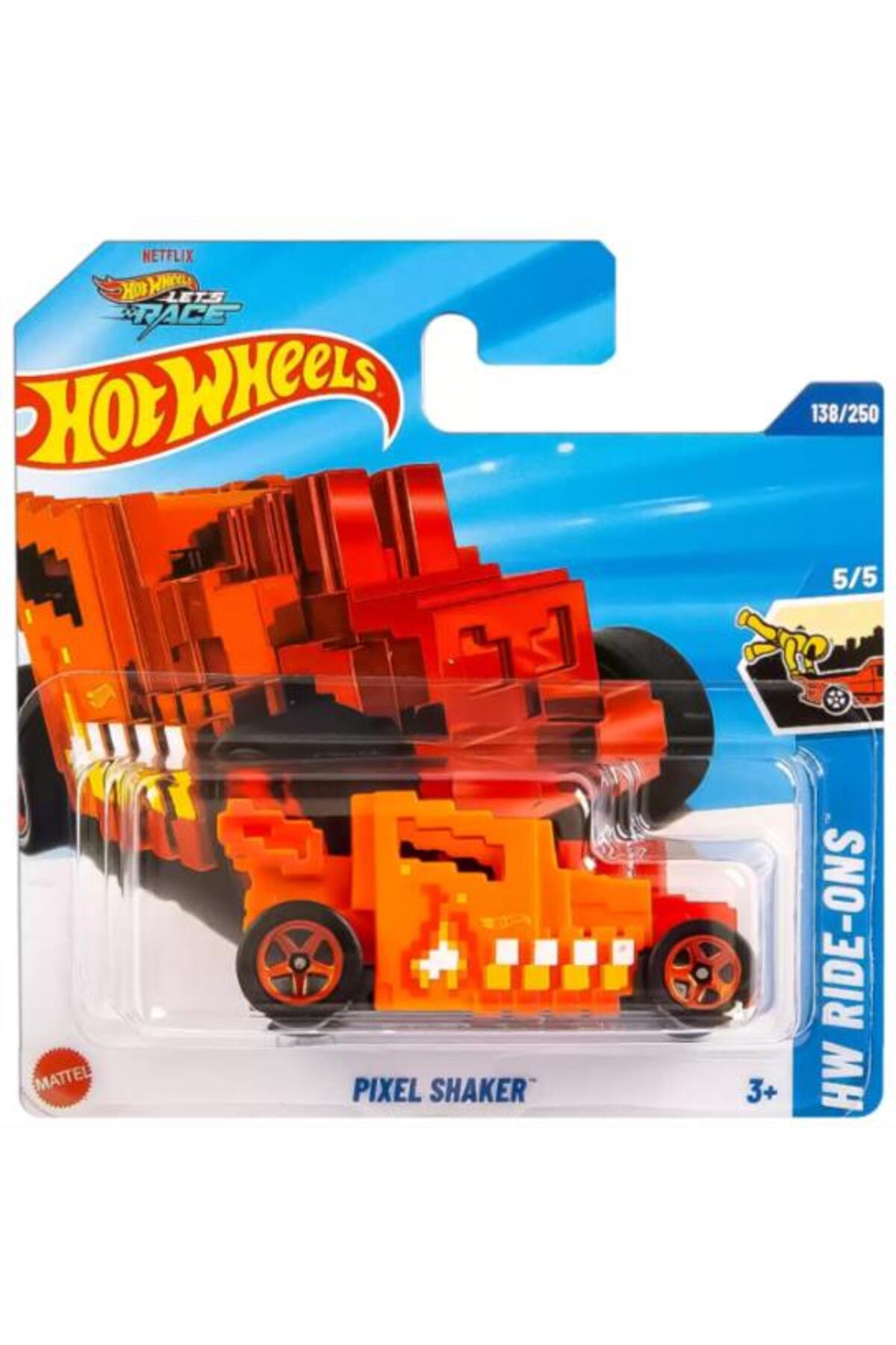 ماشین اسباب بازی SINGLE CARS PIXEL SHAKER HYY77 HW RIDE ON هات ویلز اورجینال HOT WHEELS