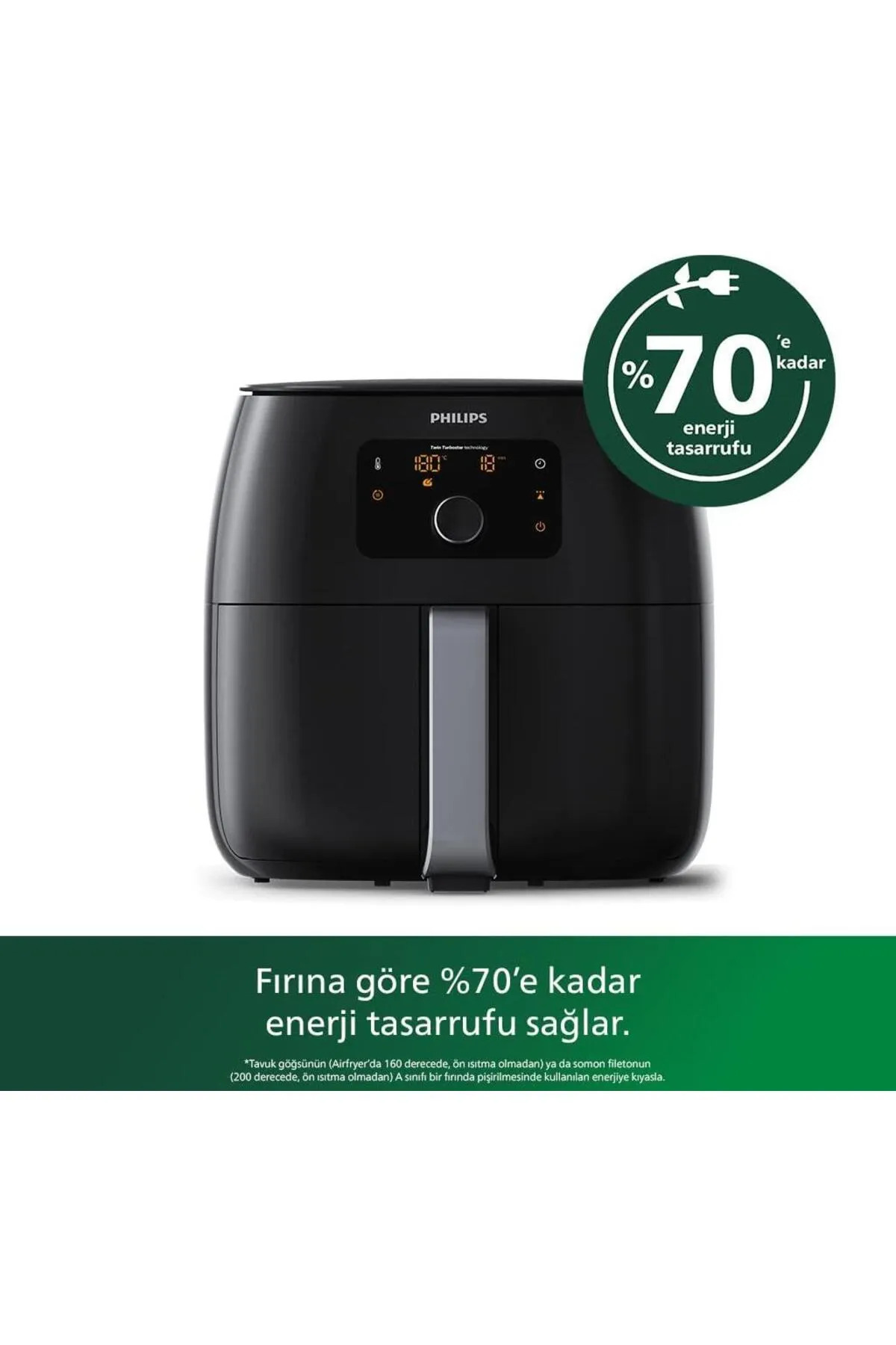 سرخ کن هوشمند HD9650 90 AIRFRYER XXL 1.4 کیلوگرم 7.3 لیتر ظرفیت مشکی اورجینال Philips