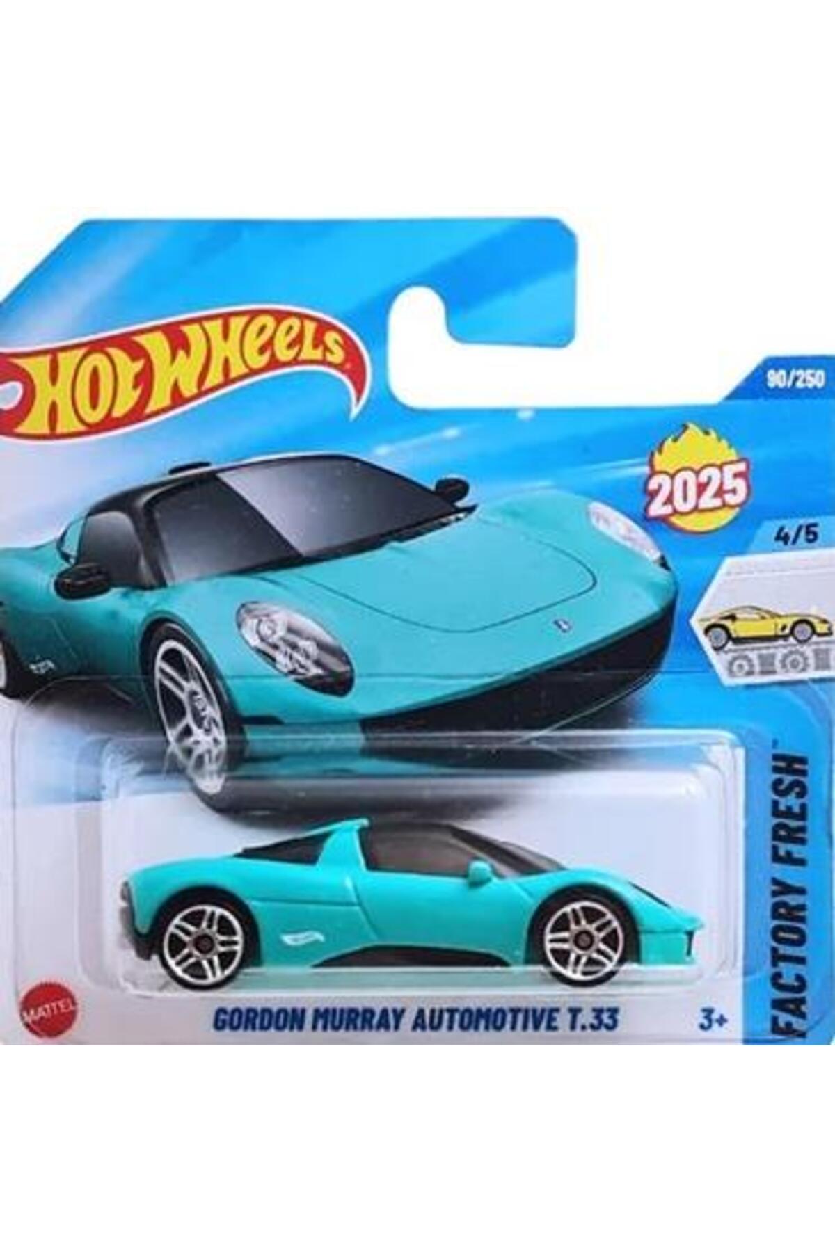 ماشین اسباب بازی SINGLE CARS GORDON MURRAY AUTOMOTIVE T.33 JBB70 FACTORY FRESH از ترکیه HOT WHEELS