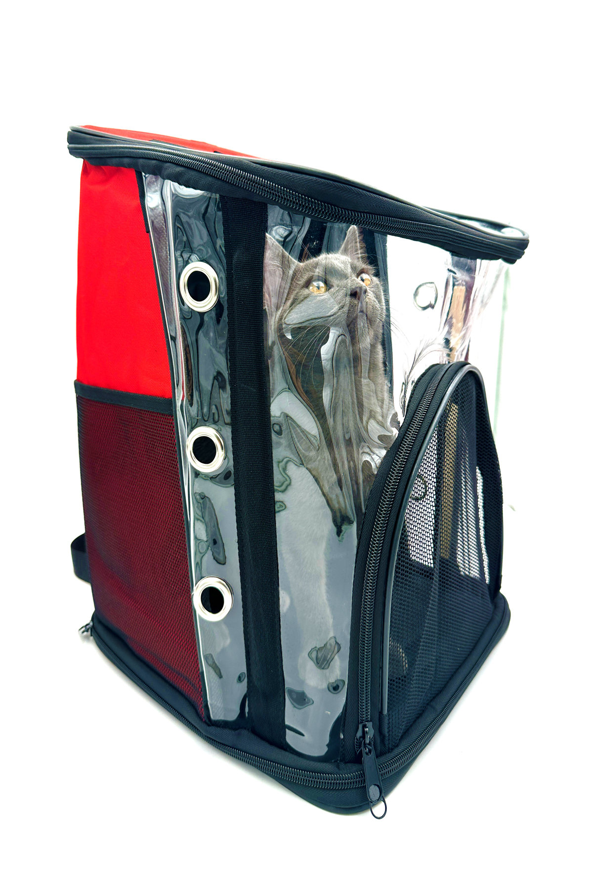 کوله‌پشتی حمل گربه و سگ تاسما مارکت Tasma Market، قرمز، مدل TRP-BT-1