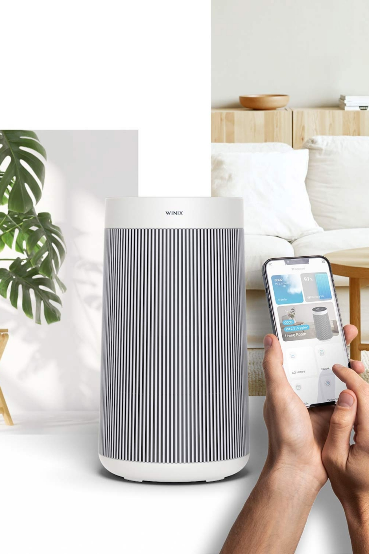 تصفیه کننده هوا دستگاه T800 با اتصال WIFI اورجینال Winix
