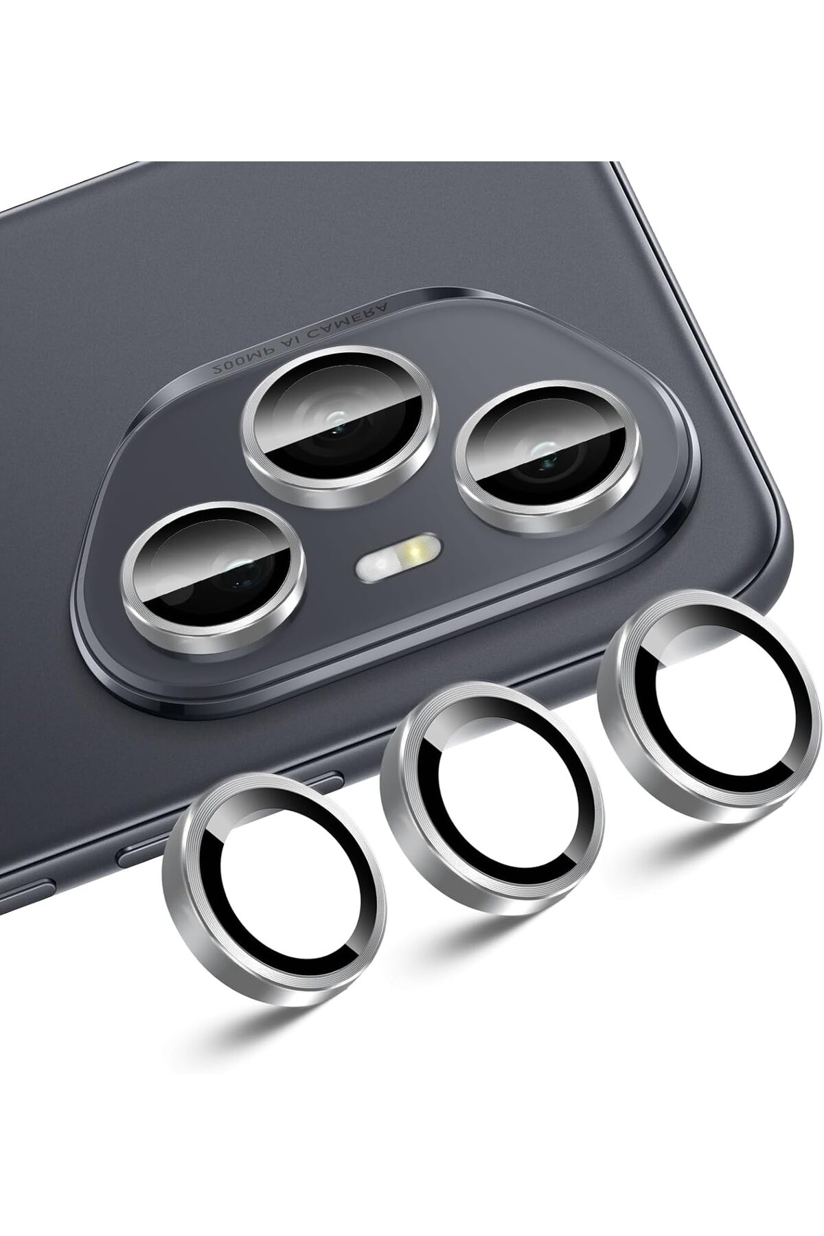 محافظ لنز دوربین سازگار با HONOR 400 PRO 5G رنگی شیشه ای مقاوم فیبکس Fibaks