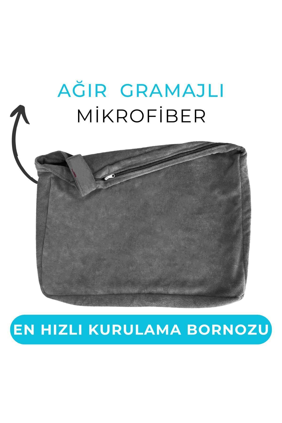 حوله‌پوش خشک‌کن سگ اویاپت Oyapet Microperformance® زیپ‌دار، خاکستری
