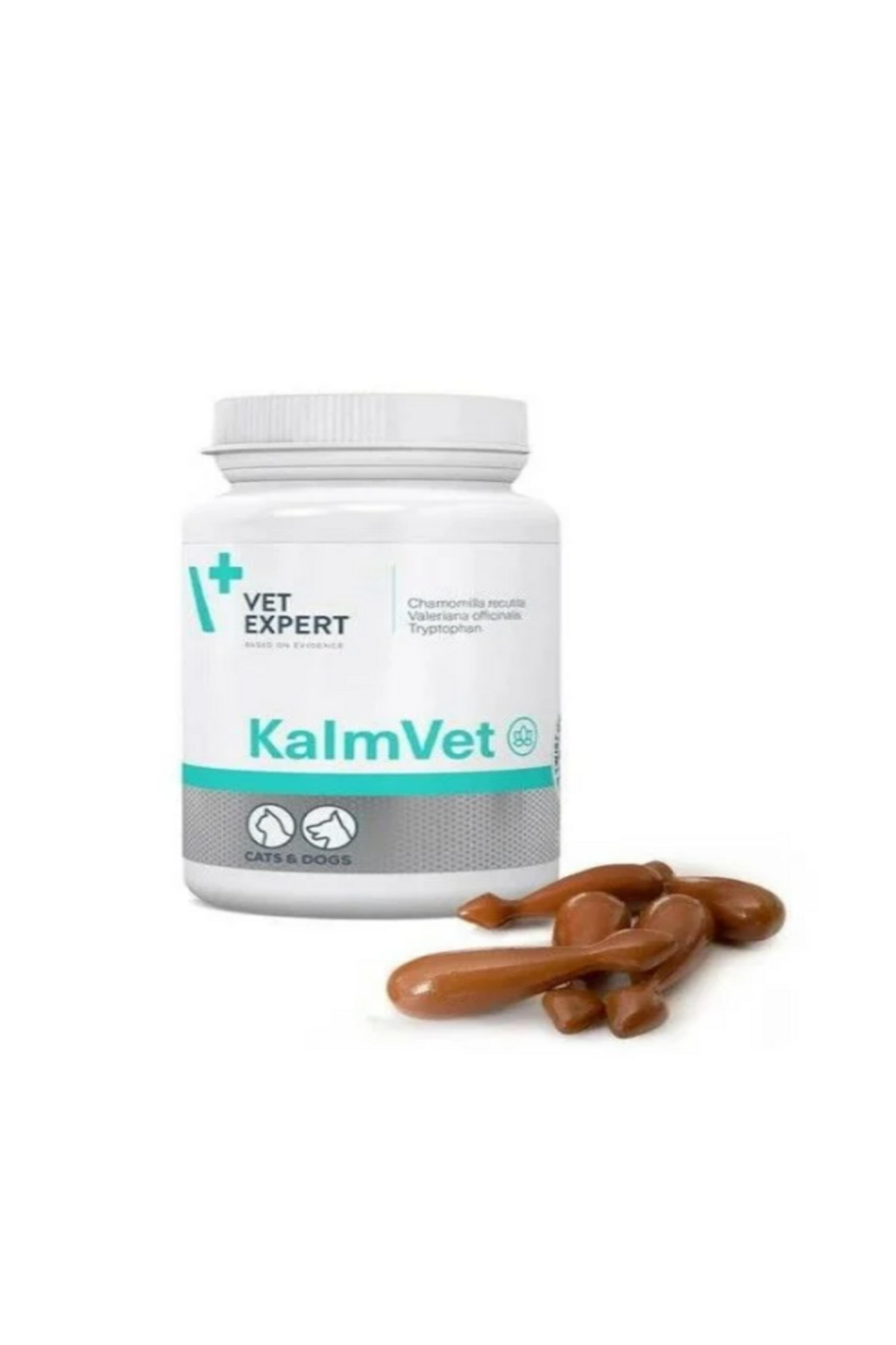 مکمل کپسولی حیوانات خانگی وت اکسپرت vet expert KalmVet، ۶۰ عددی، Twist-Off
