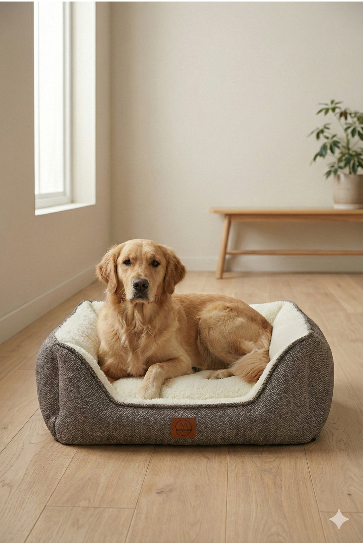 تخت گربه و سگ جونگولیکا پت پروداکتس Jungolica Pet Products Zeus، دوطرفه و قابل شست‌وشو، کد JPP71 قهوه‌ای