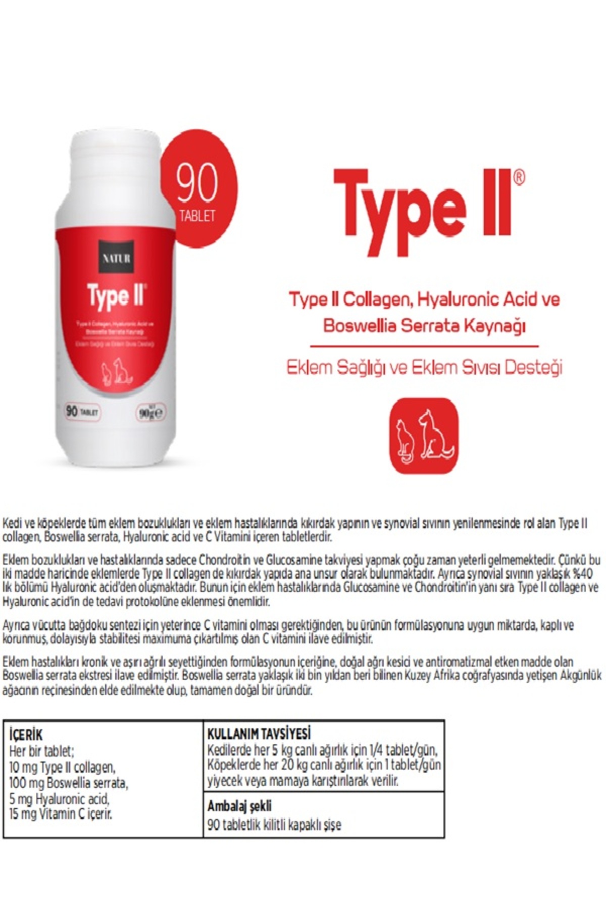 محصول حمایت از غضروف مفصل و مایع مفصلی سگ، ناتور بای گوردیون گلوبال Natur by Gordion Global Type II