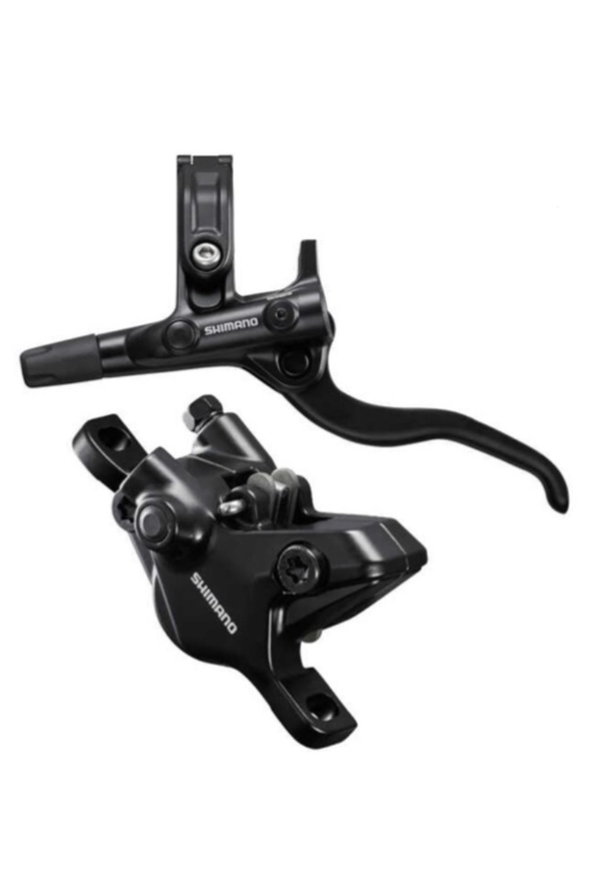 مجموعه ترمز دیسکی مکانیکی عقب دوچرخه شیمانو Shimano، BL-M4100(R) و BR-MT410(R)، مشکی