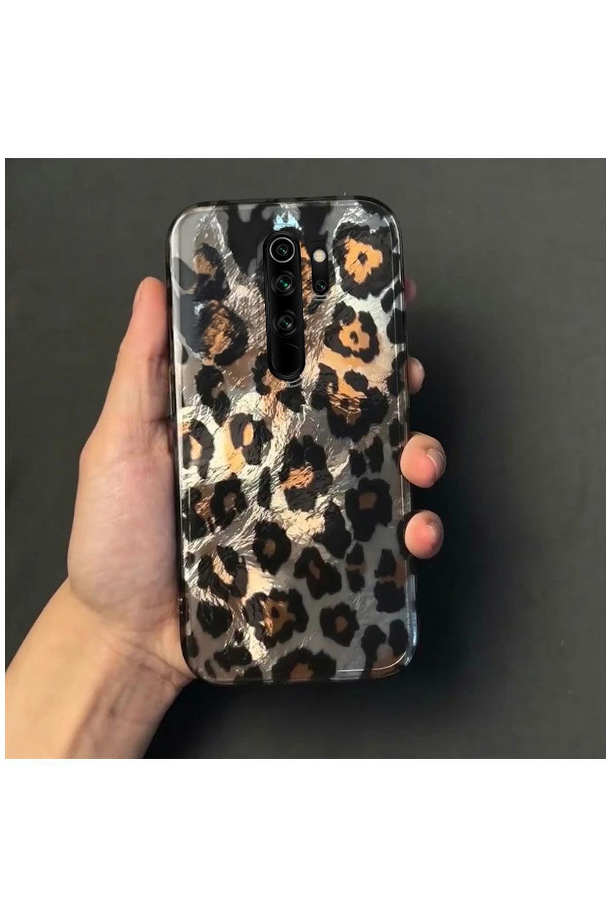 کاور و قاب محافظ شیائومی REDMI NOTE 8 PRO سازگار با سیلیکونی ZEBANA LUXE LEOPARD مشکی اورجینال Zebana