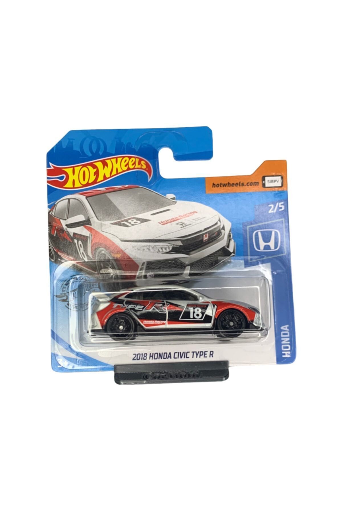 مدل خودرو 2018 HONDA CIVIC TYPE R 1:64 مقیاس هوندا هات ویلز اورجینال HOT WHEELS