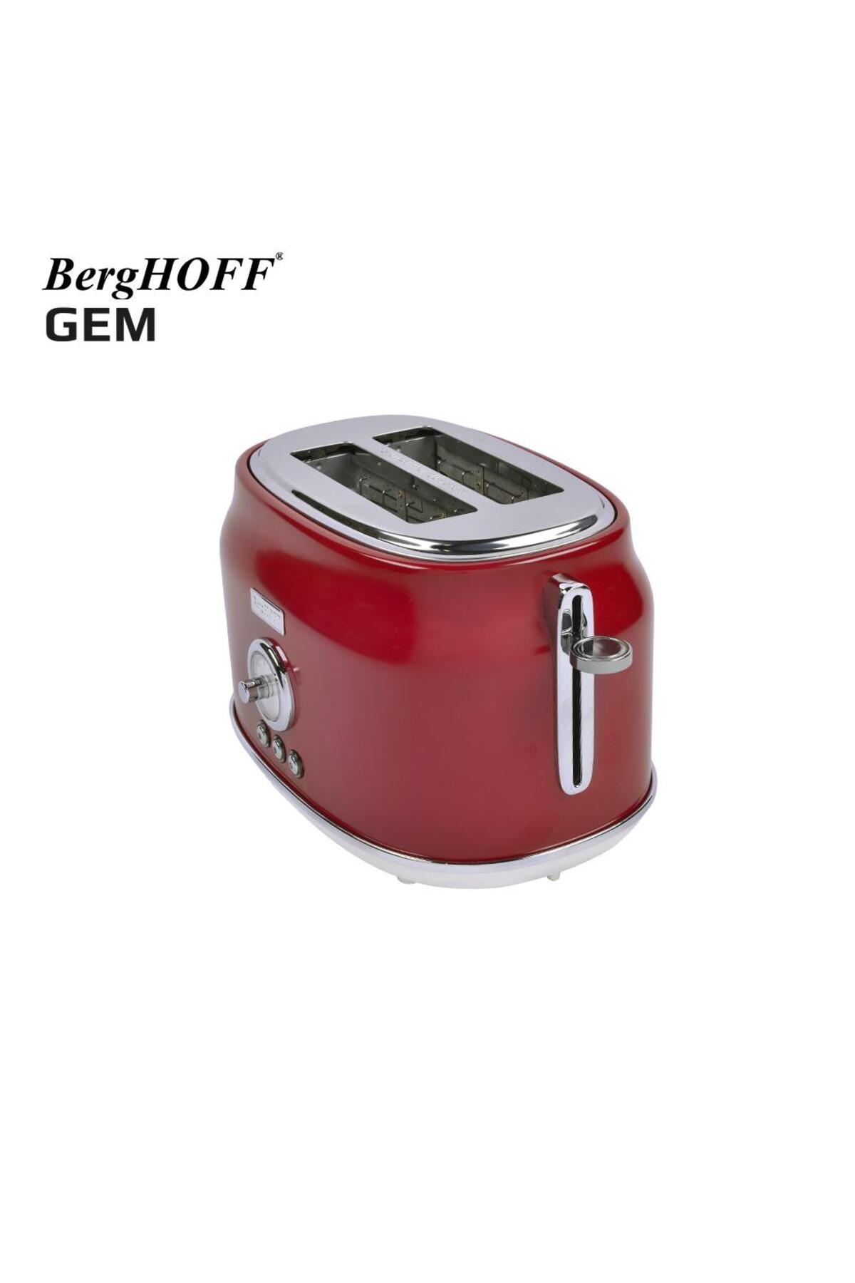 توستر دو تکه قرمز GEM RETRO RED اورجینال Berghoff