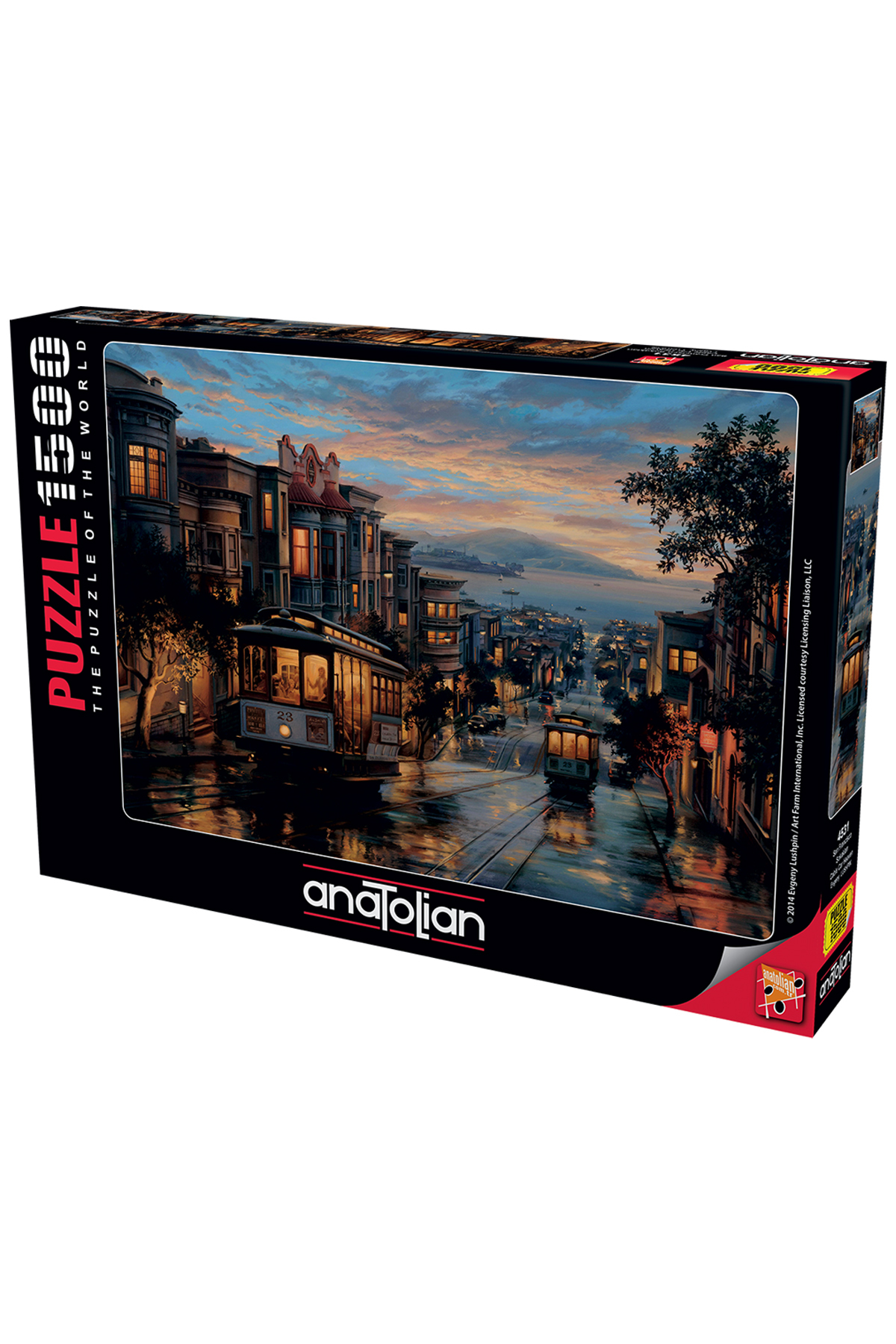 پازل ۱۵۰۰ قطعه آناطولی خیابان‌های سانفرانسیسکو Anatolian Puzzle