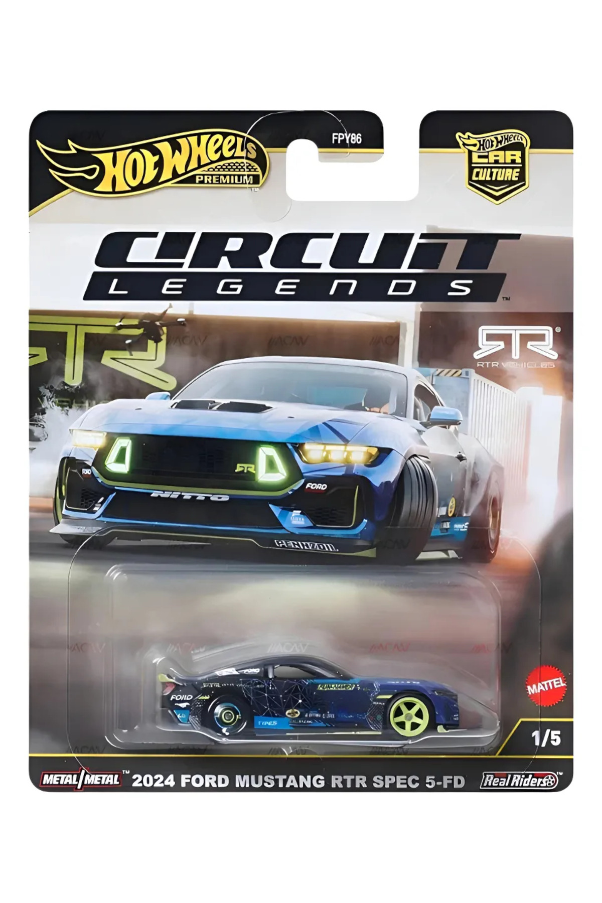 ماشین اسباب بازی HOT WHEELS CIRCUIT LEGENDS 2024 FORD MUSTANG RTR SPEC 5 FD از ترکیه HOT WHEELS