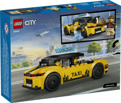 مجموعه ساختنی تاکسی زرد لگو LEGO سیتی City مدل 60487، ۱۲۲ قطعه، حداقل سن ۵ سال
