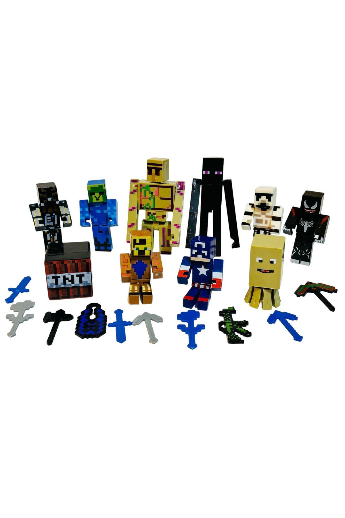اسباب بازی های فیگور شخصیت لوازم جانبی MINECRAFT XL 20 PIECES TOY HEROES FIGURE MAYKRAFT tmtoysandmore